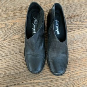 Free People | Black Heeled Boot | Size 37
